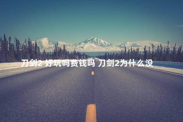 刀剑2 好玩吗费钱吗 刀剑2为什么没人玩